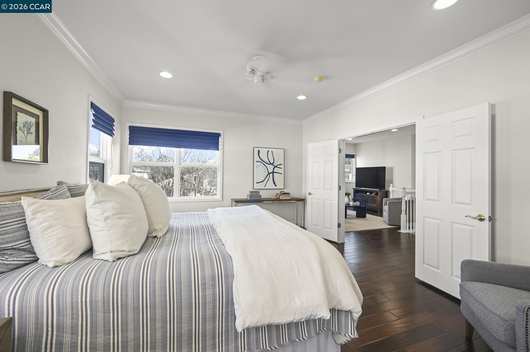 16 Poppy Hills Lane San Ramon, CA 94583 - Photo 17 of 30 a bedroom with double bed and a large window