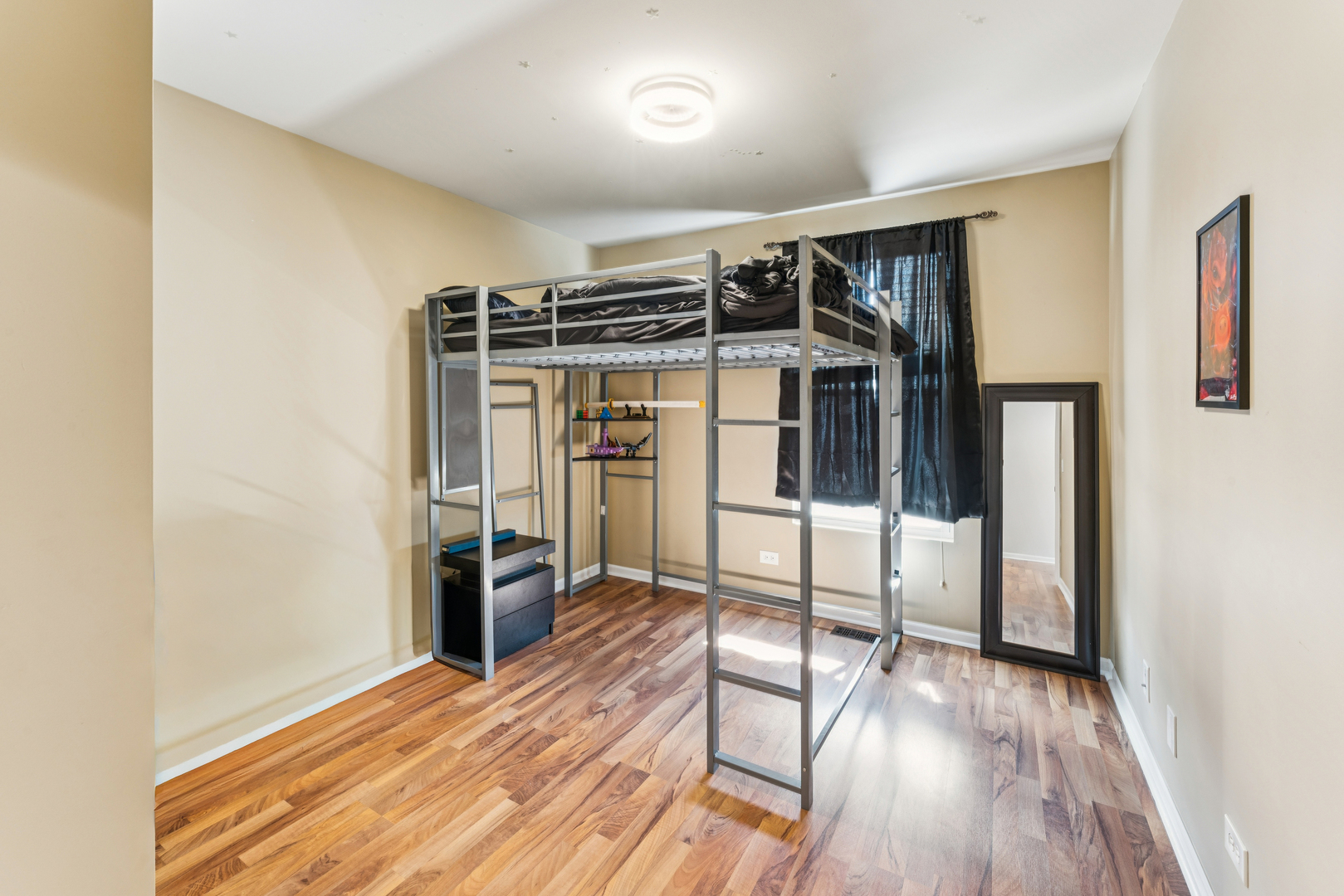 464 Valentine Way Oswego, IL 60543 - Photo 16 of 30 a view of a room with wooden floor fridge and staircase