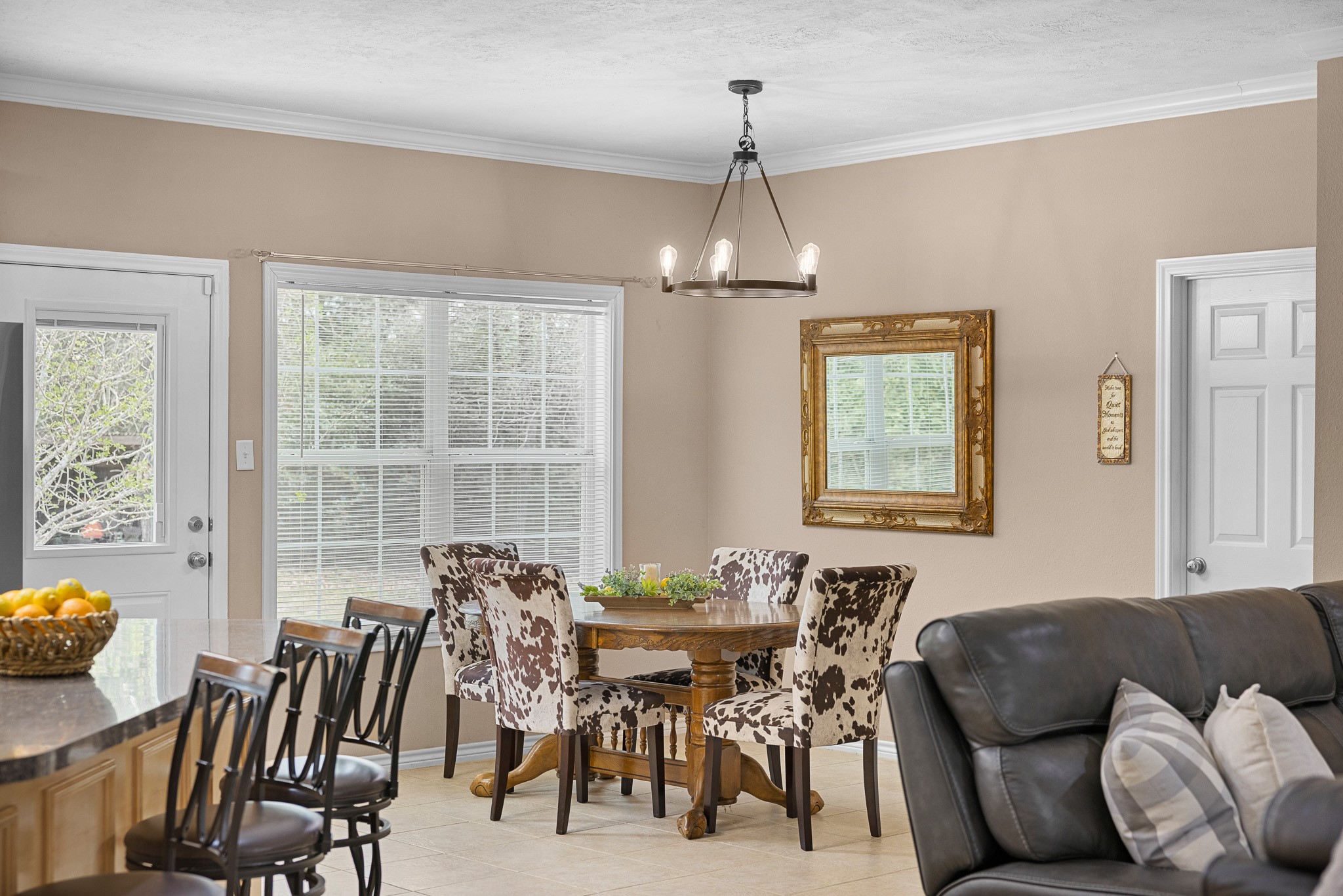 4196 Winding Road Hearne, TX 77859 - Photo 13 of 33 a view of a dining room with furniture window and outside view