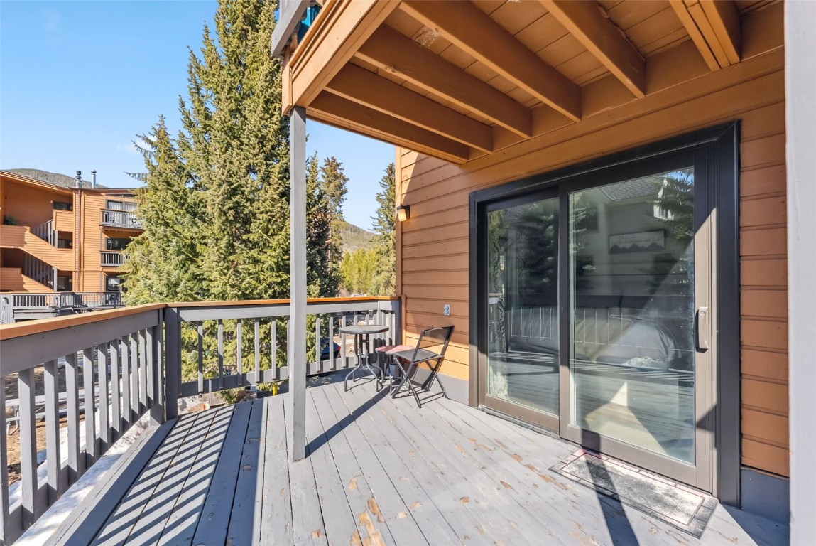 a view of balcony with chairs