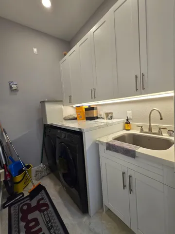 a view of a lake with a garden and lake view