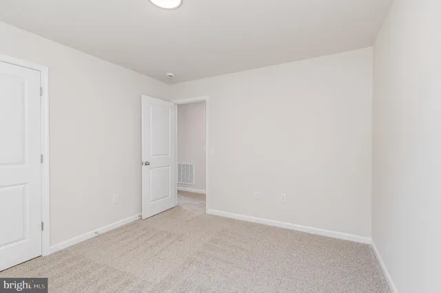 a view of an empty room