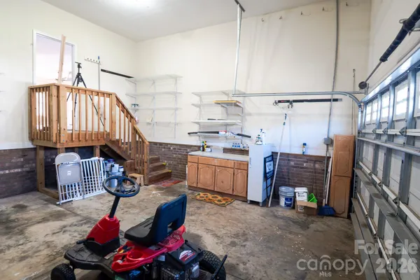 a room with storage and utility