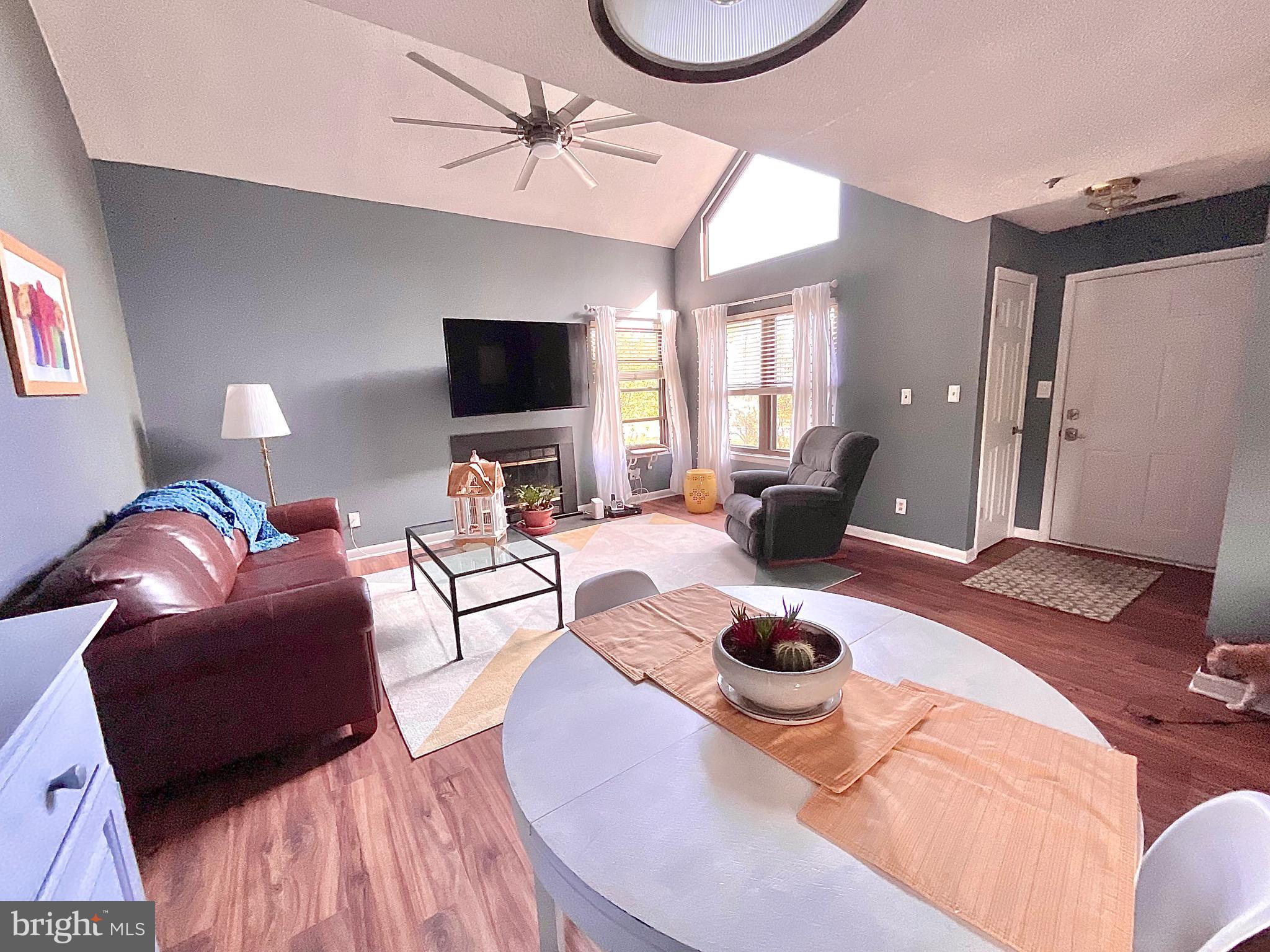 13406 Shady Knoll Drive, Unit 13406 Silver Spring, MD 20904 - Photo 1 of 27 Living Room - bright, airy, with vaulted ceiling