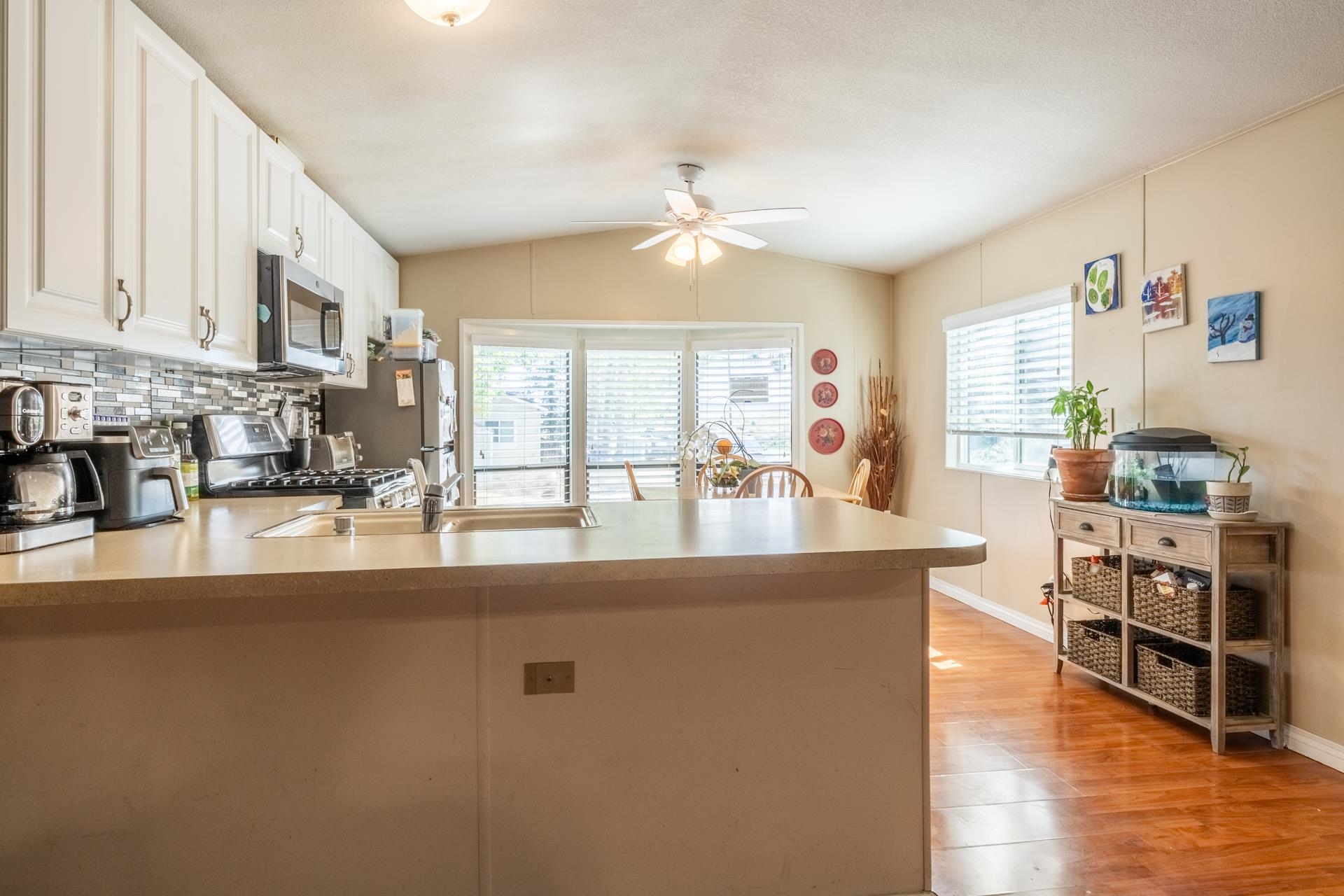 515 South Landing Road Crowley Lake, CA 93546 - Photo 13 of 41 a kitchen with stainless steel appliances granite countertop a stove and a refrigerator