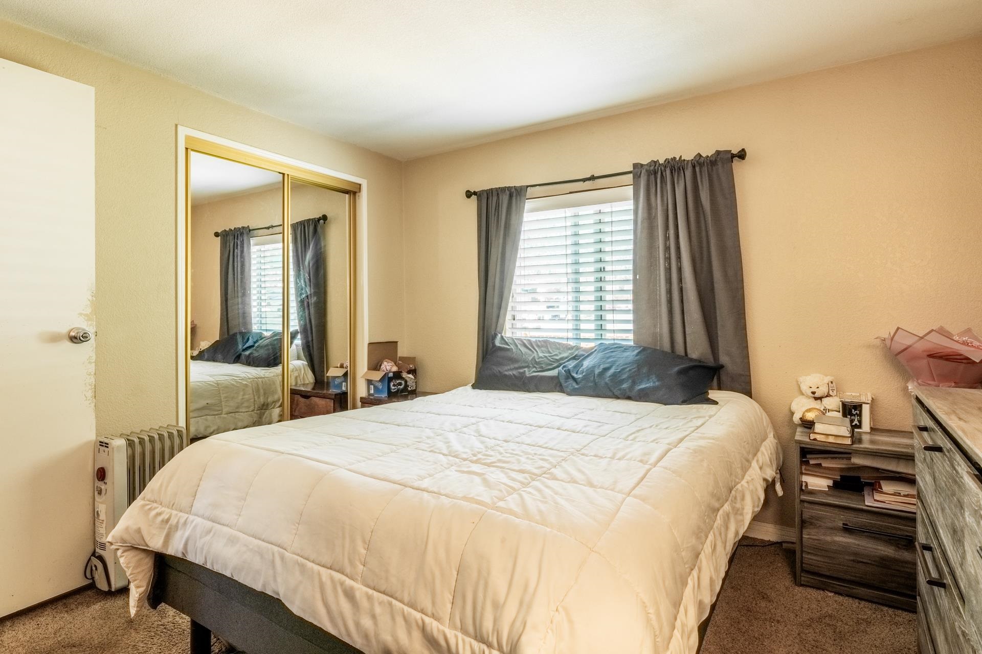515 South Landing Road Crowley Lake, CA 93546 - Photo 21 of 41 a bedroom with a bed and wooden floor