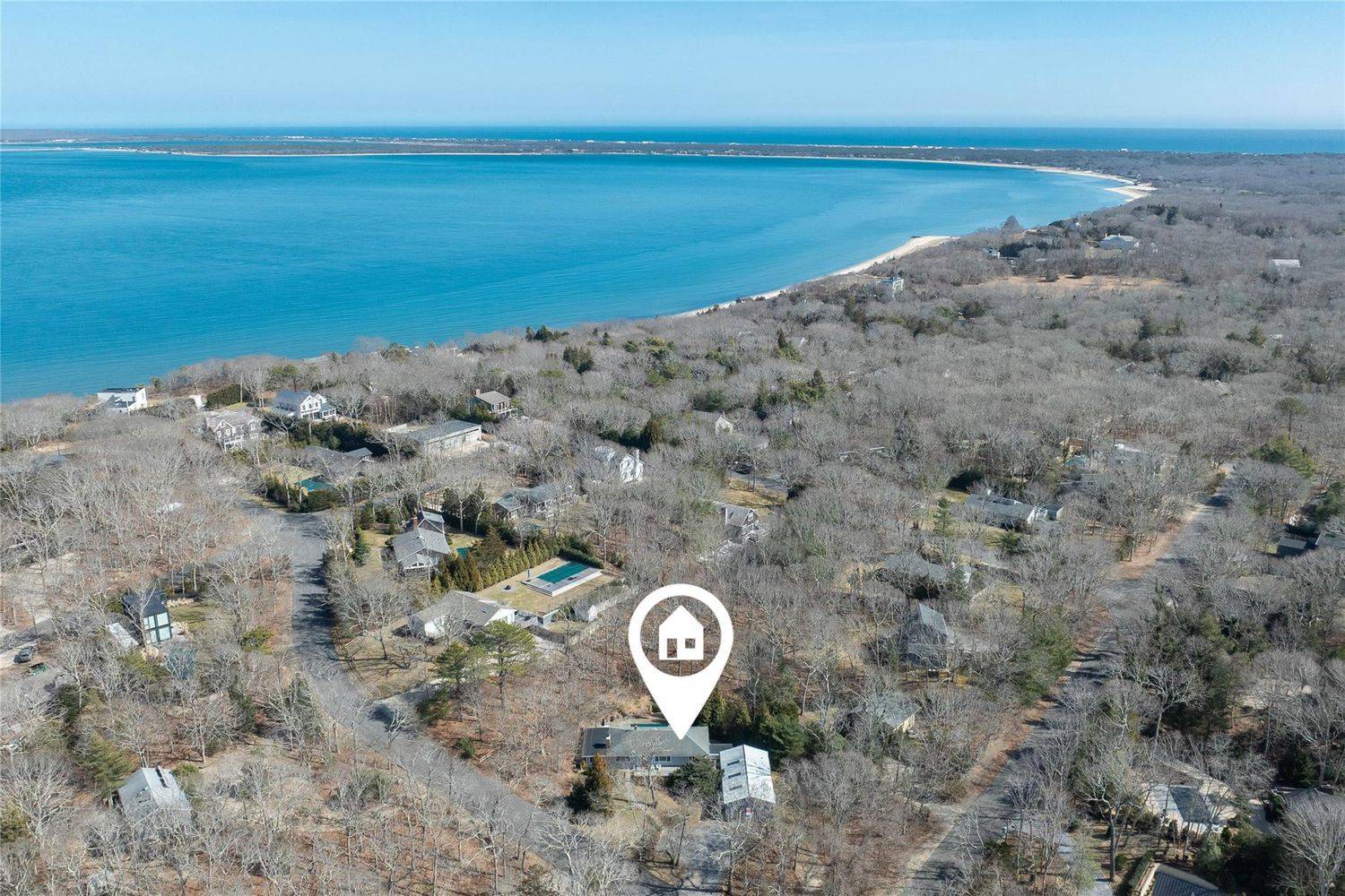 2 Captains Walk East Hampton, NY 11937 - Photo 17 of 22 a view of a wall with an ocean view