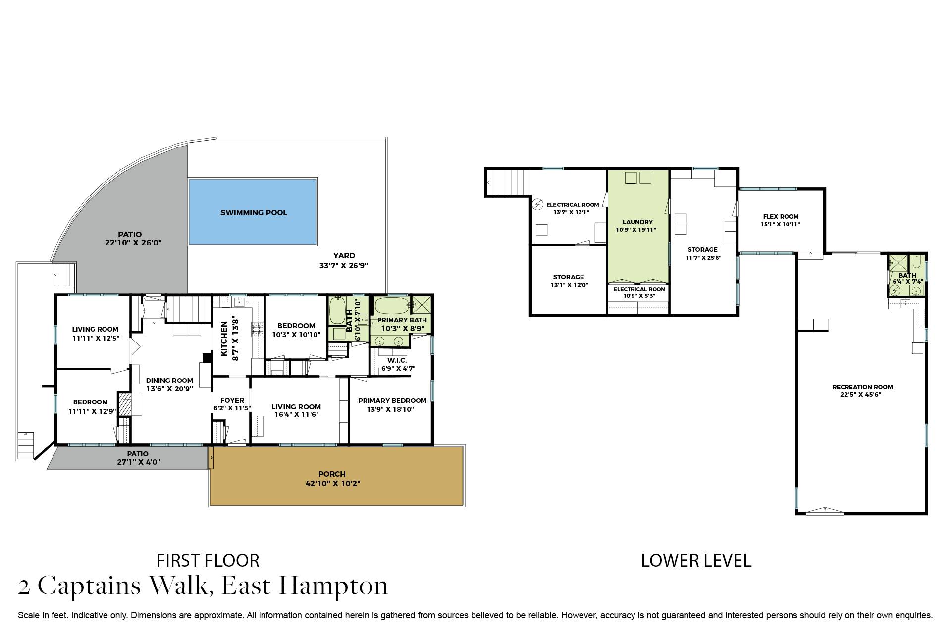 2 Captains Walk East Hampton, NY 11937 - Photo 20 of 22 a picture of a floor plan