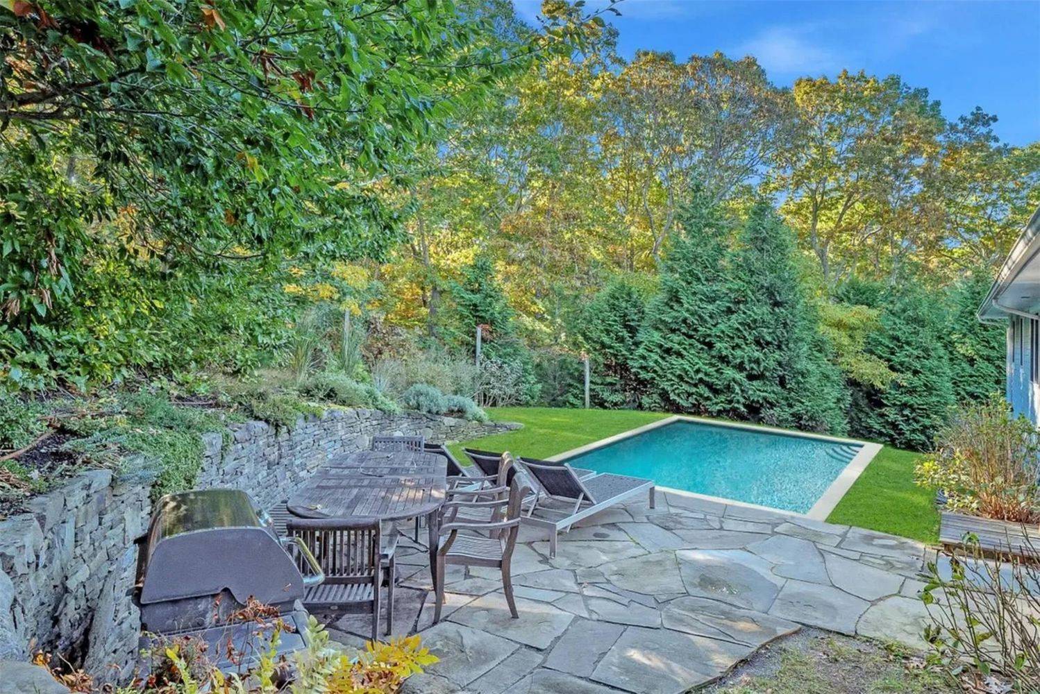 2 Captains Walk East Hampton, NY 11937 - Photo 2 of 22 a swimming pool with outdoor seating and yard
