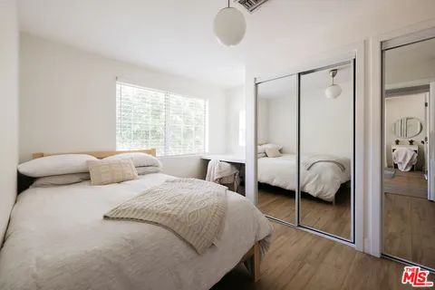 a view of a terrace with a garden