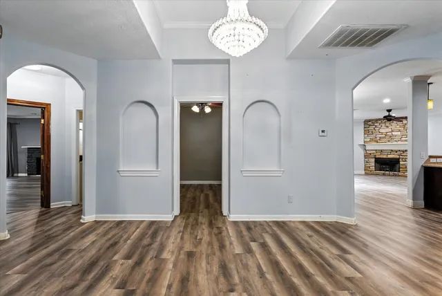 wooden floor in an empty room