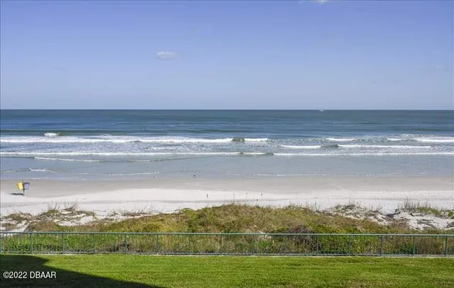 a view of an ocean and beach
