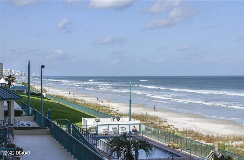 4555 South Atlantic Avenue, Unit 4207 Ponce Inlet, FL 32127 - Photo 29 of 33 a view of a balcony with a yard