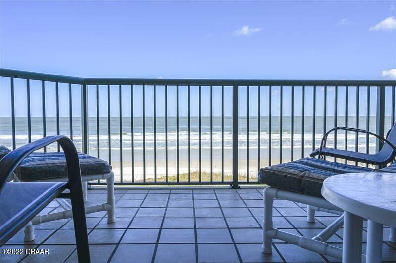 4555 South Atlantic Avenue, Unit 4207 Ponce Inlet, FL 32127 - Photo 31 of 33 a view of a balcony with chairs