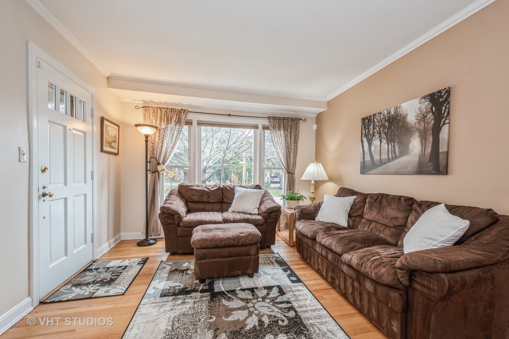 697 Greenview Avenue Des Plaines, IL 60016 - Photo 3 of 25 a living room with furniture and a rug