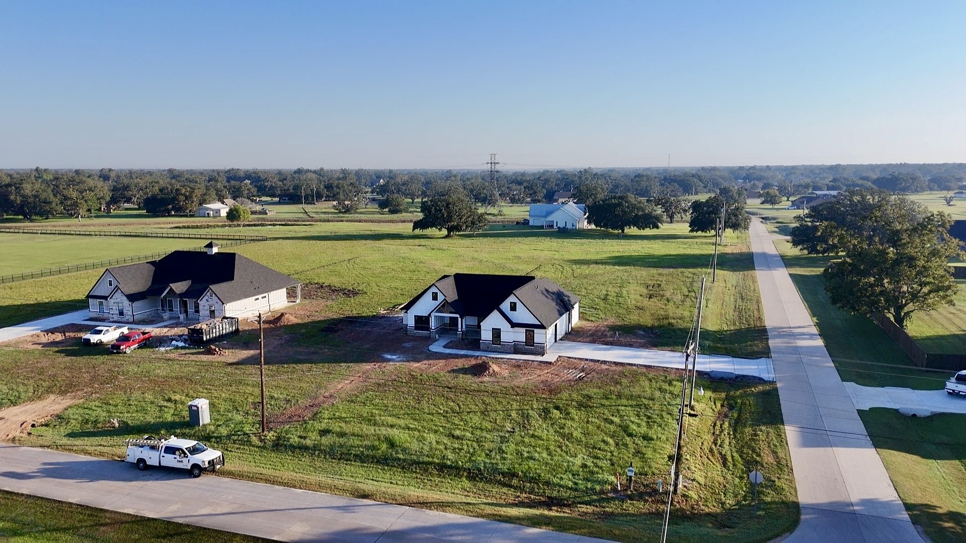 1208 Quarter Horse Trail Angleton, TX 77515 - Photo 23 of 23 an aerial view of a swimming pool with lawn chairs and a yard