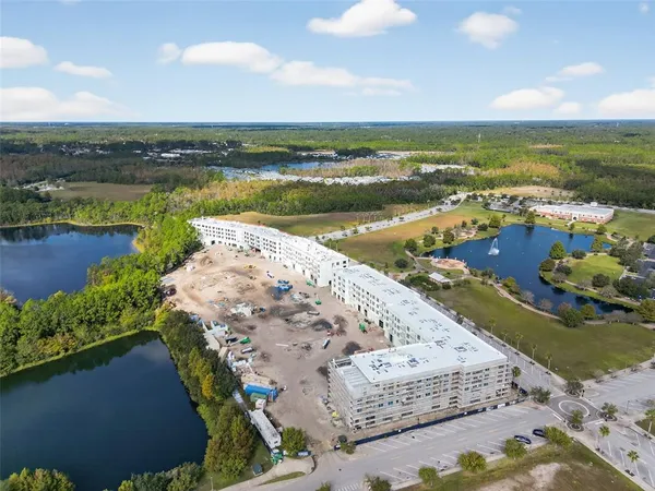 an aerial view of a city