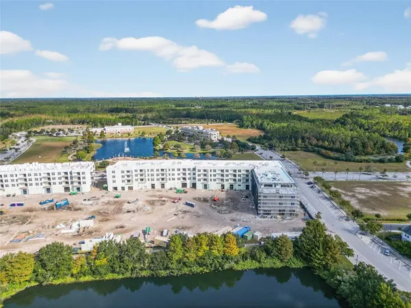 a view of a city with an ocean