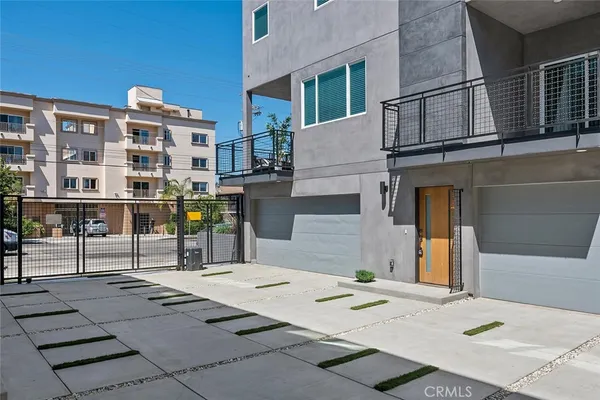 a view of a building with many windows