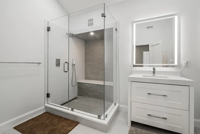 a view of balcony with furniture