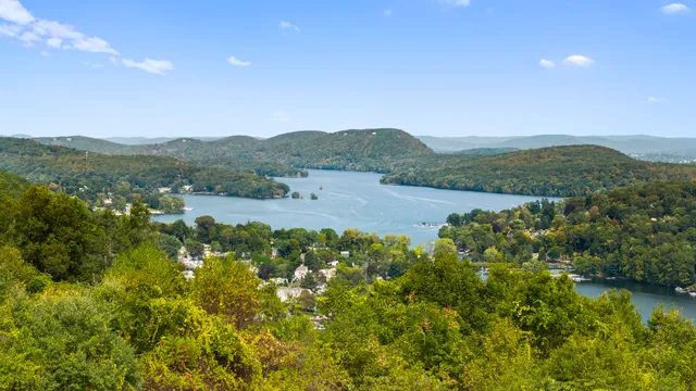 a view of mountain with outdoor space