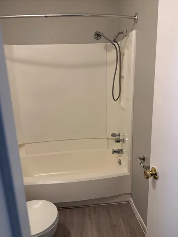 a view of backyard with green space