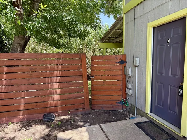 a view of a door and chair