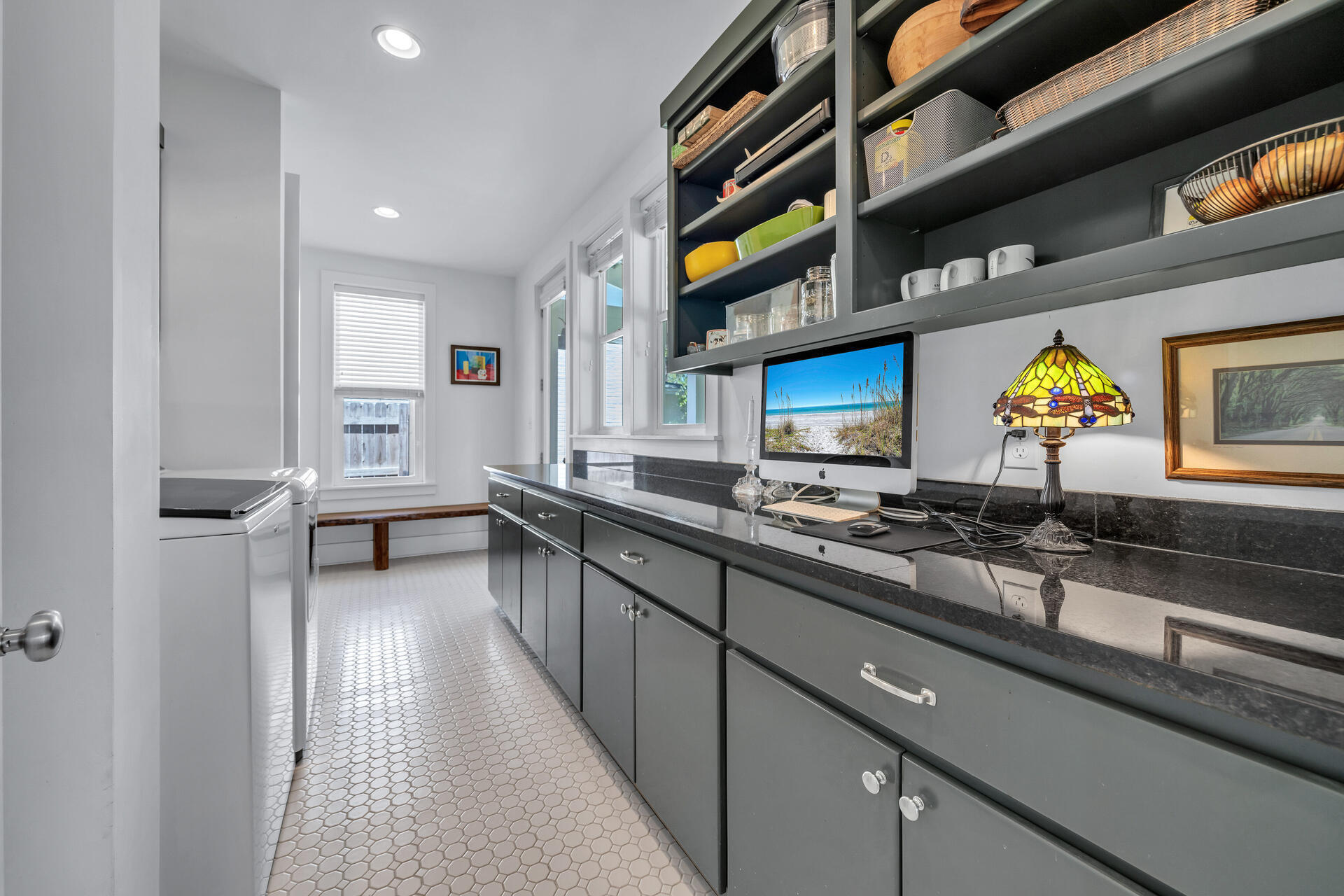 192 Buck Road Santa Rosa Beach, FL 32459 - Photo 18 of 74 a kitchen with stainless steel appliances a sink and cabinets