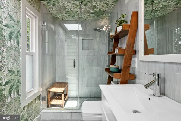 a bathroom with a sink and a tub