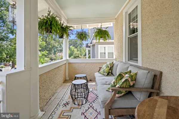 a outdoor living room with furniture