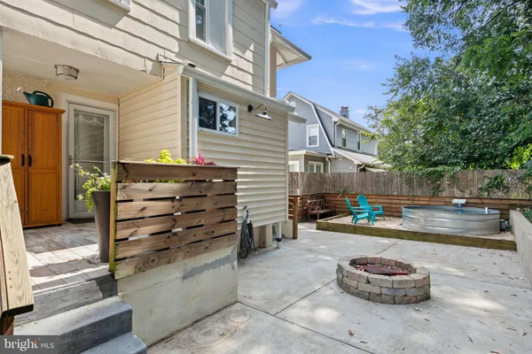 a front view of a house with outdoor space