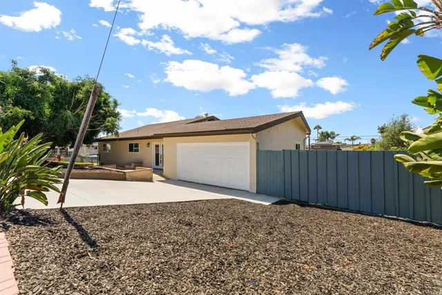 a backyard of a house