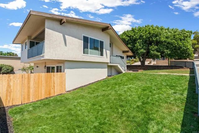 a house view with a garden space