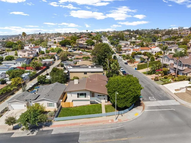 a aerial view of tennis court