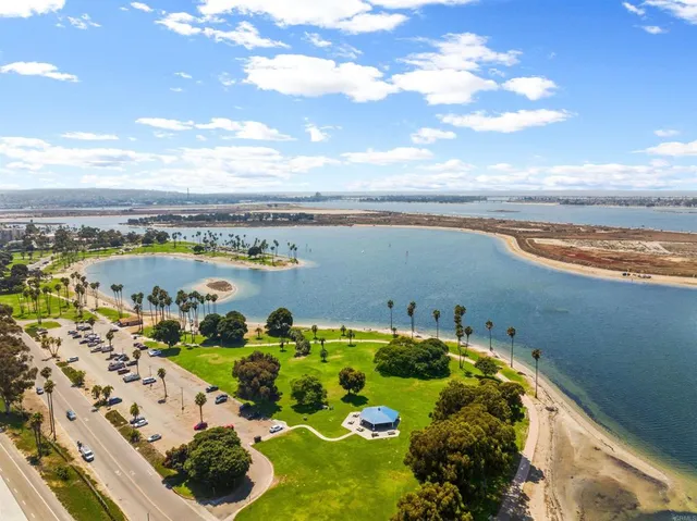 an aerial view of a house with swimming pool