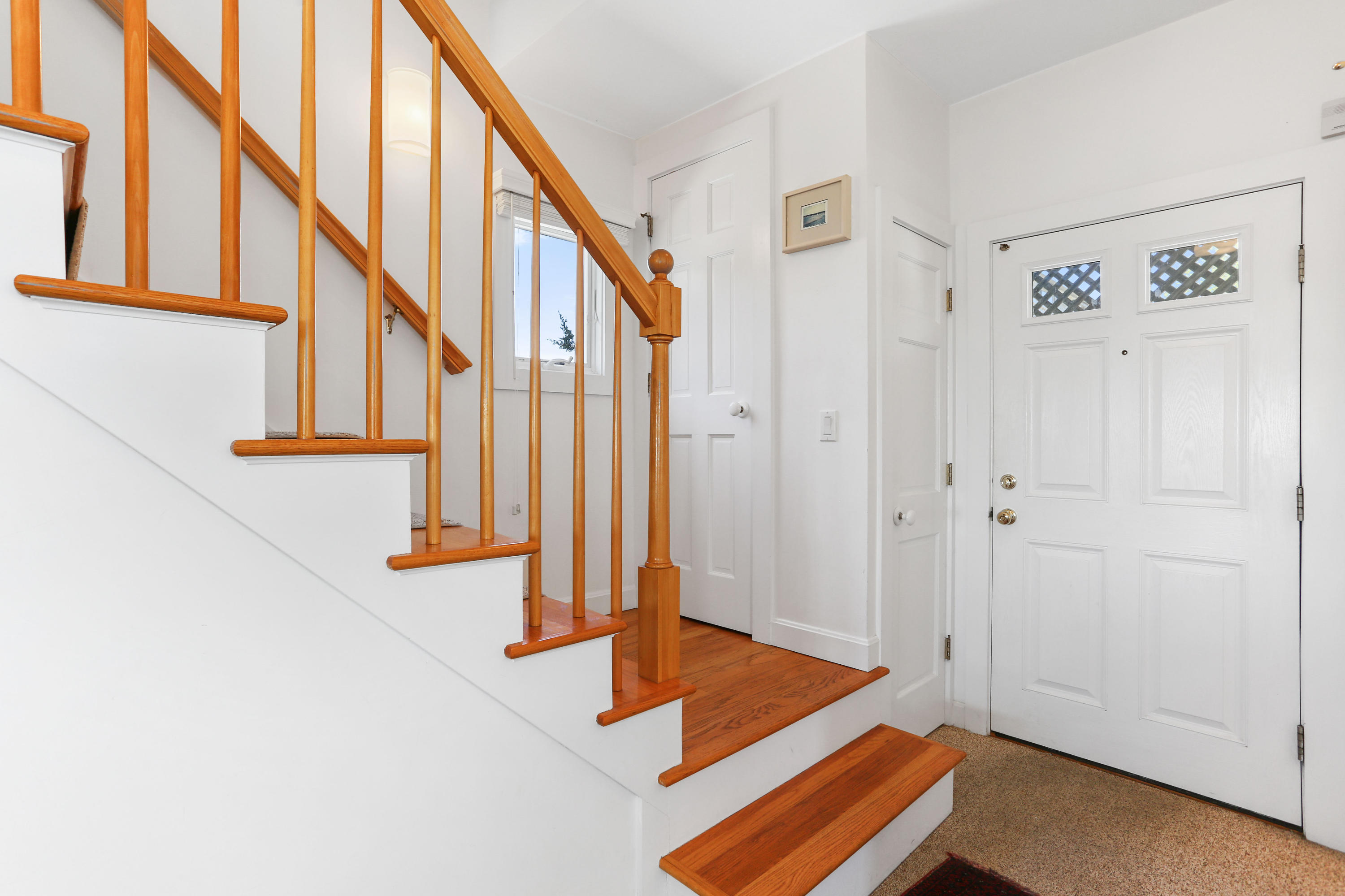 137 Nauhaught Bluff Road Wellfleet, MA 02667 - Photo 17 of 33 a view of an entryway with staircase