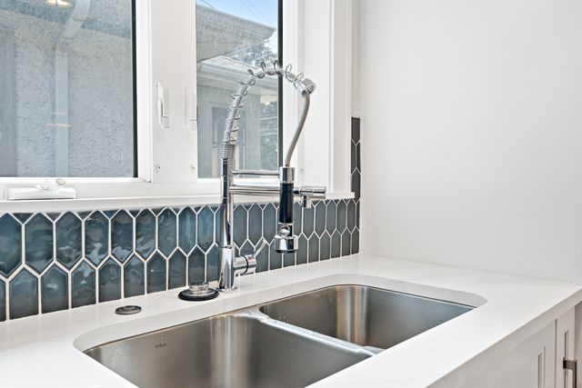 a view of a kitchen counter space