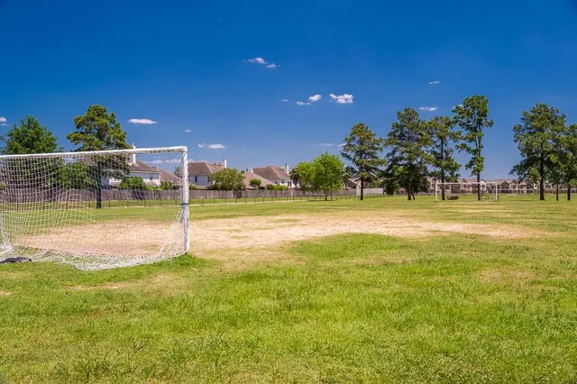 a view of a volley ball court