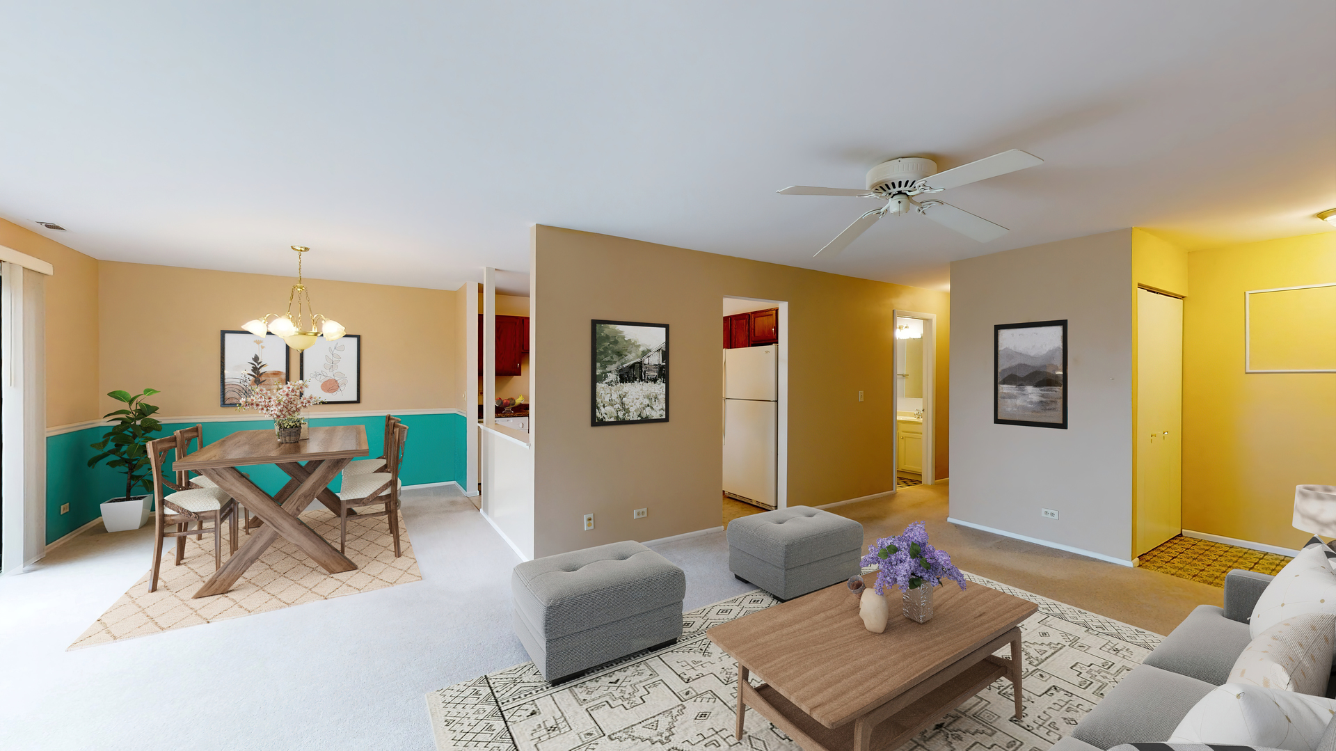 4730 Calvert Drive, Unit B2 Rolling Meadows, IL 60008 - Photo 4 of 20 a living room with furniture and a window