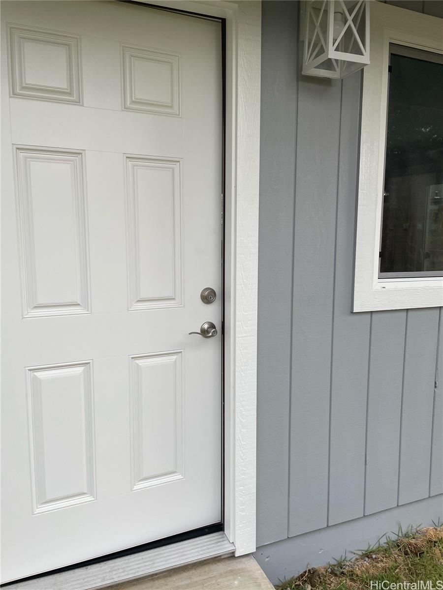 a view of front door