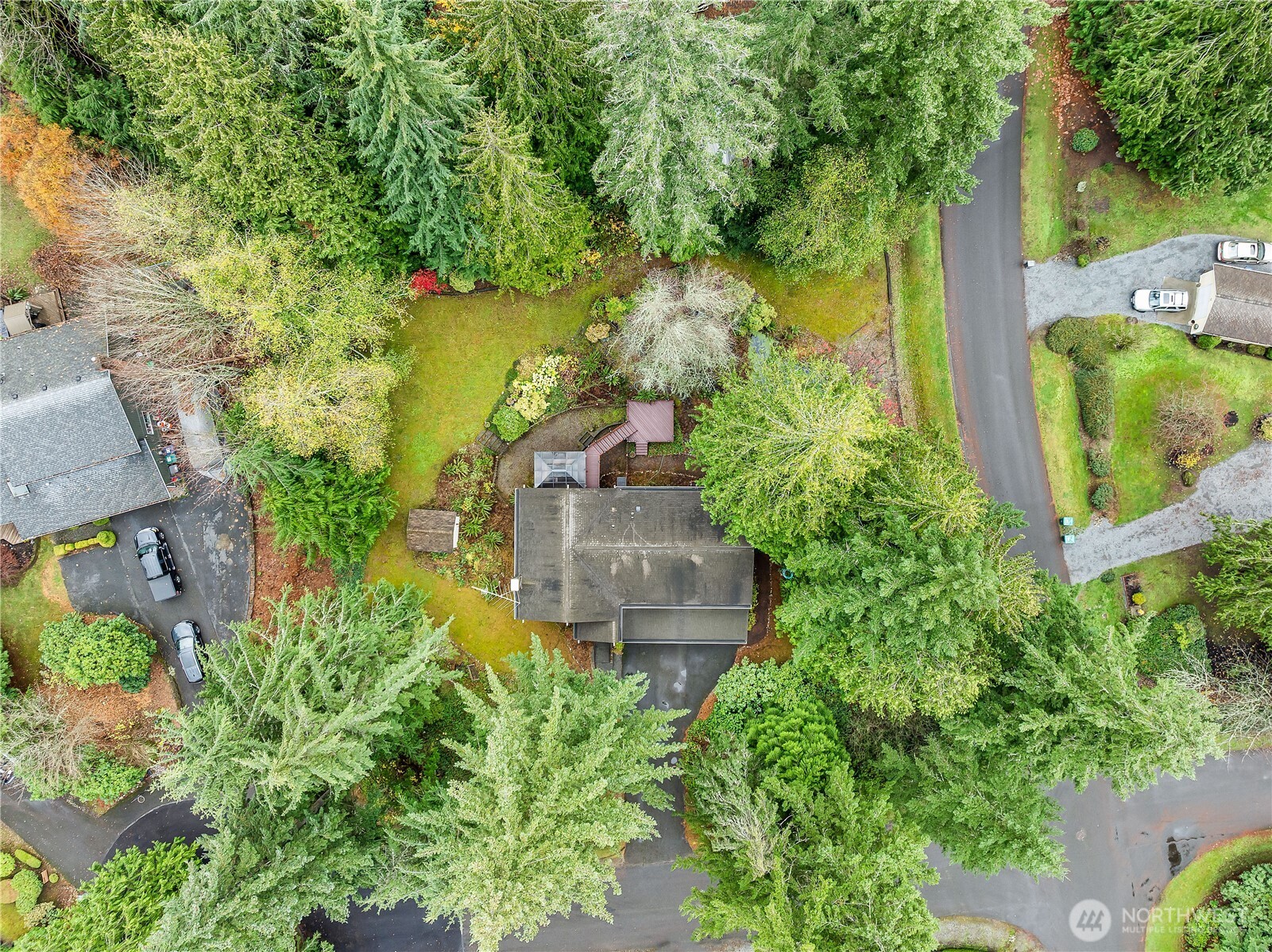 5119 136th Street Southwest Edmonds, WA 98026 - Photo 37 of 40 an aerial view of a house with a garden