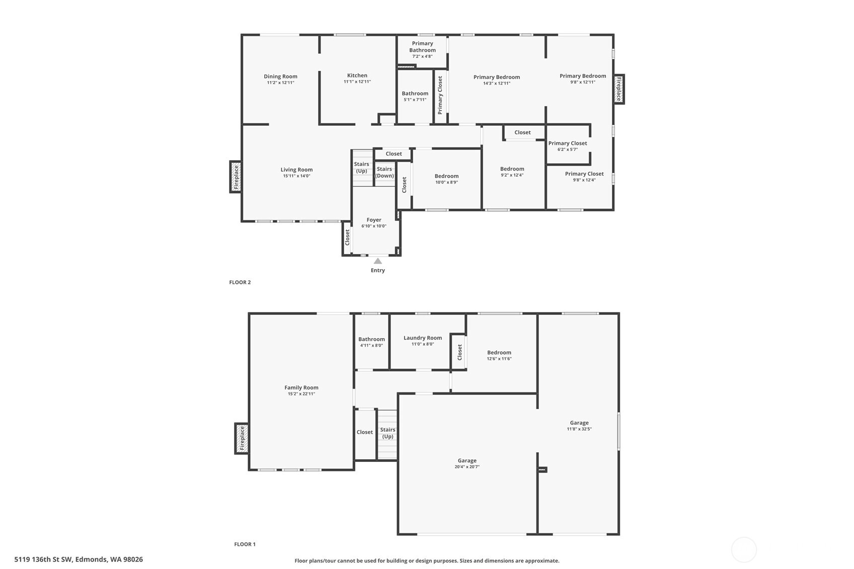 5119 136th Street Southwest Edmonds, WA 98026 - Photo 40 of 40 a picture of floor plan