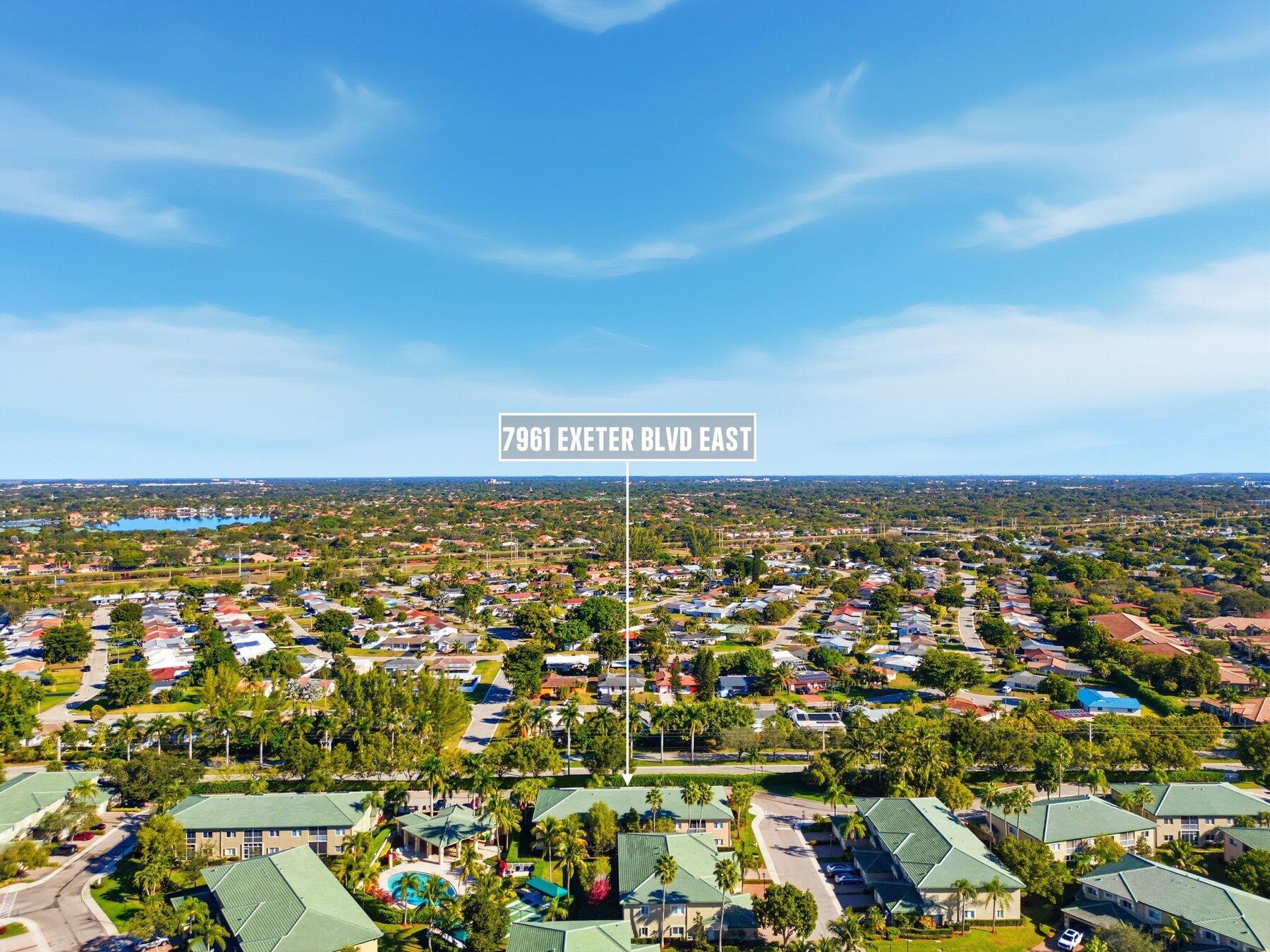 7961 Exeter Boulevard East, Unit 102 Tamarac, FL 33321 - Photo 45 of 46 an aerial view of a city