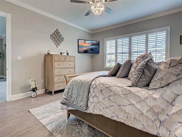 a room with a bed and a window