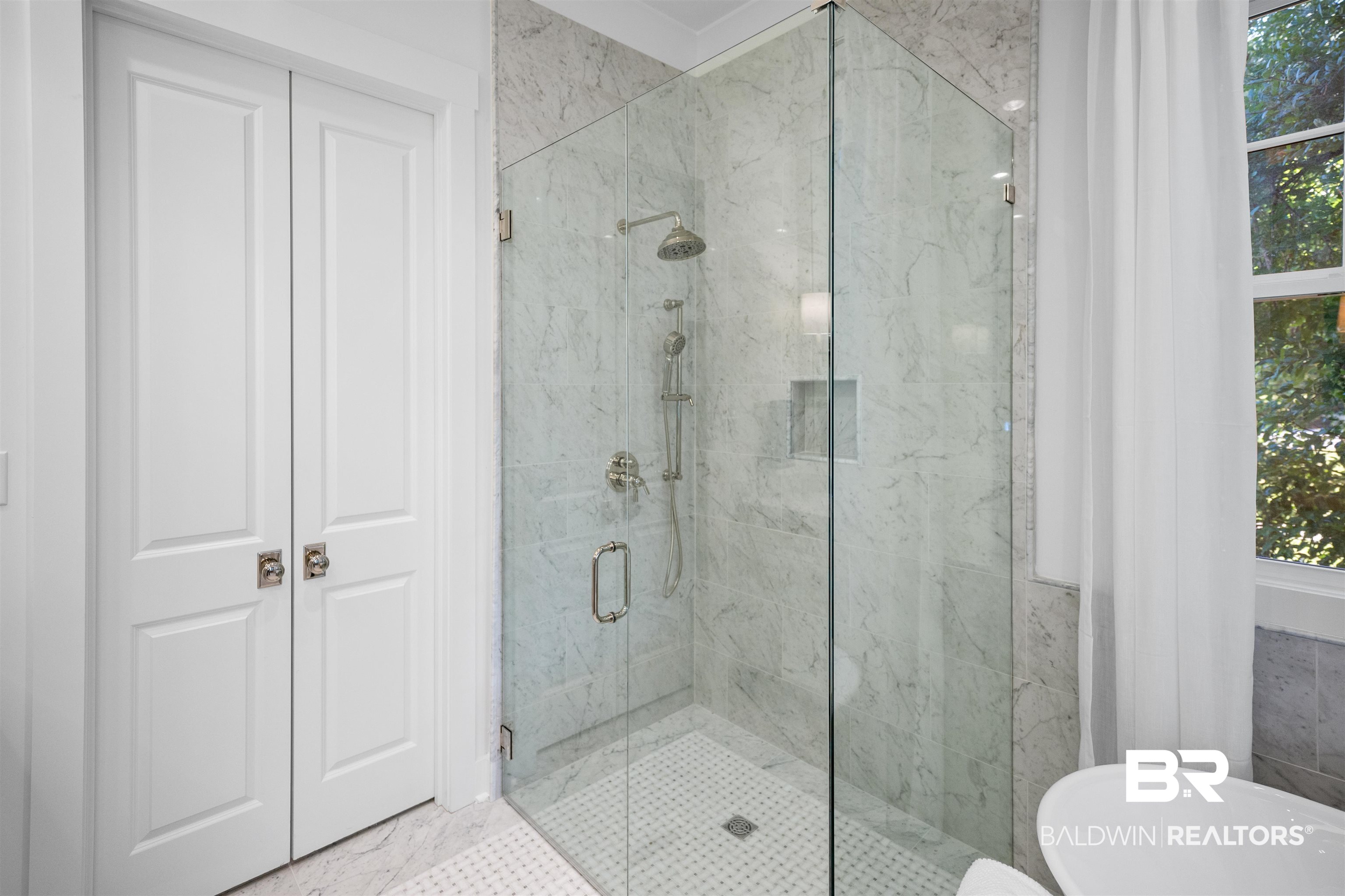 156 Hyacinth Street Fairhope, AL 36532 - Photo 38 of 61 Full bath with a soaking tub and a marble finish shower