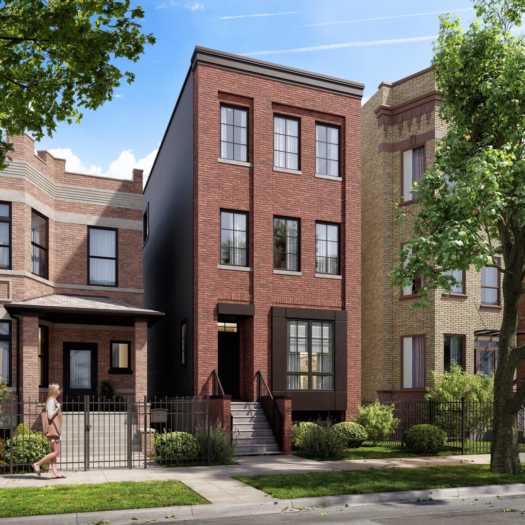 a front view of a multi story residential apartment building