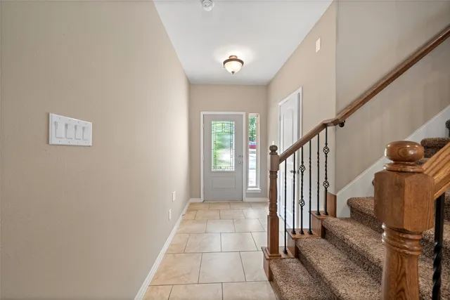 a view of a entryway door front of house
