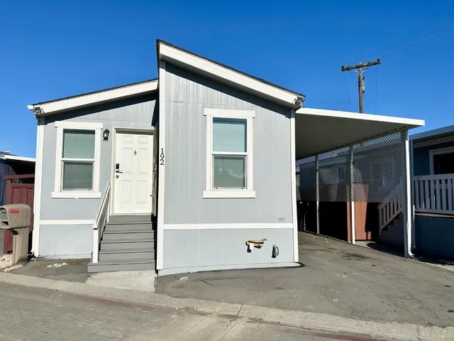 a front view of a house