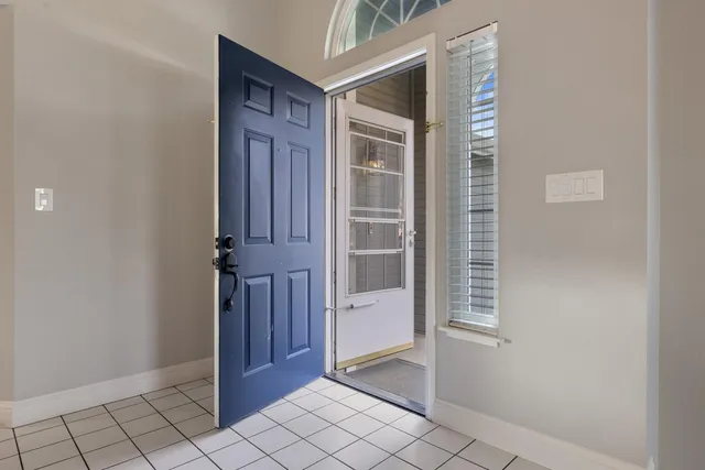 a view of front door