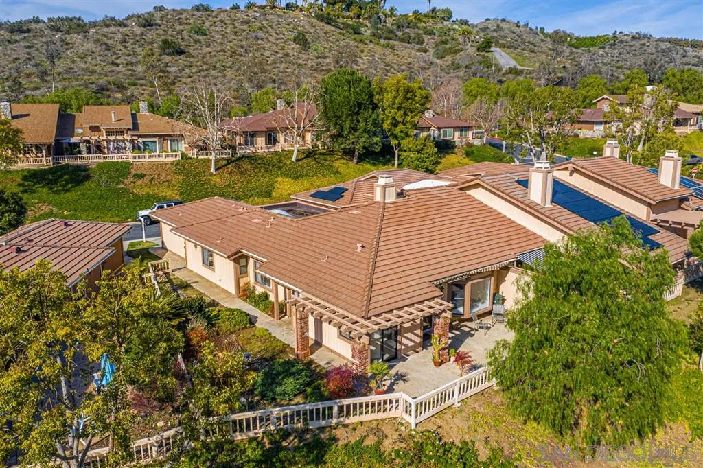 8549 Circle R Valley Lane Escondido, CA 92026 - Photo 7 of 25 an aerial view of a house with a garden
